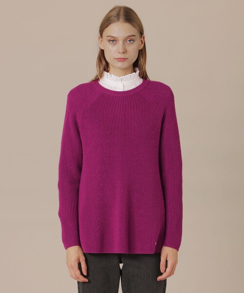 MACKINTOSH LONDON(マッキントッシュ ロンドン)の「ブリリアントニットプルオーバー(ニット/セーター・レディース・オフホワイト/ブラウン/ネイビー/ワイン・38)」の9枚目の写真