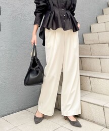 NOLLEY’S | ウォッシャブル裏起毛イージーワイドパンツ(その他パンツ)