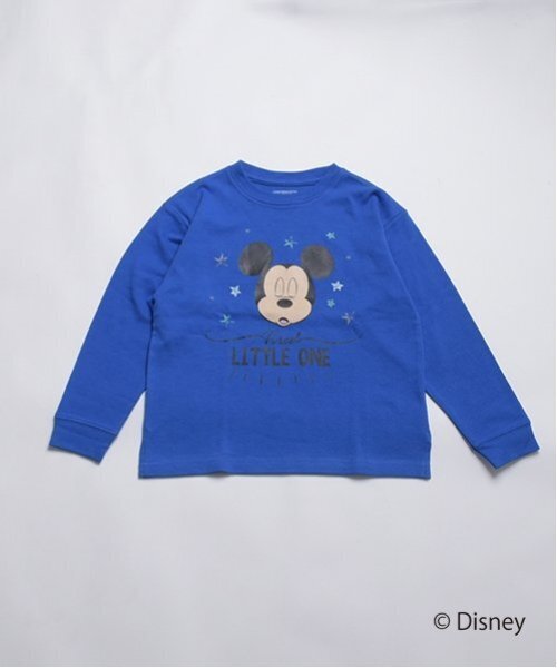 GLAZOS（グラソス）の「【SKIT0LY】【DISNEY】スムース・ルームウエアセット（ルームウェア/パジャマ・キッズ・ブルー/トップグレー・120cm/100cm/110cm/140cm/130cm）」の3枚目の写真