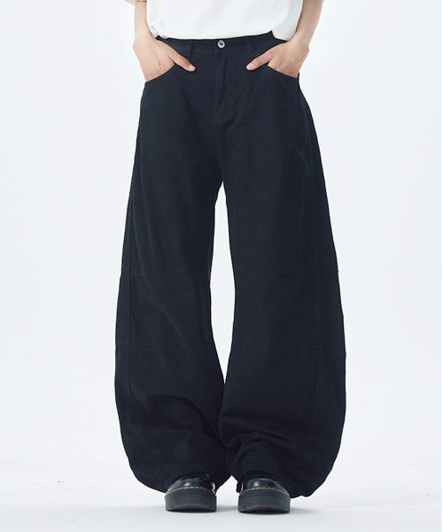 NEW GENTLEMAN(ニュージェントルマン)の「デュアル バイオウォッシュ加工 ワイドバギー バルーン バレル パンツ(その他パンツ・メンズ・オリーブ/グレー/ブラック・S/M/L)」の7枚目の写真