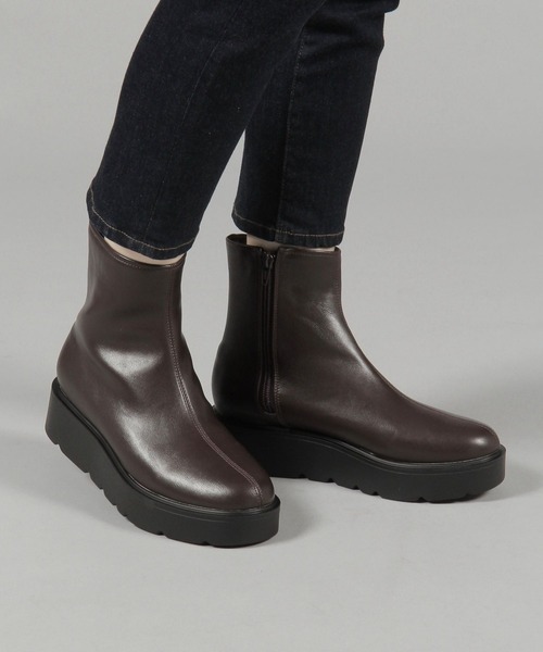studio CLIP（スタディオクリップ）の「【消臭・抗菌防臭・クッションインソール】軽らく柔らかブーツ（ブーツ・レディース・ダークブラウン/ブラック/アイボリー・MEDIUM/LARGE）」の4枚目の写真
