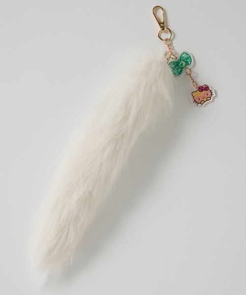 meJane（ミージェーン）の「HELLO KITTY×mejaneコラボ ロングしっぽチャーム（チャーム・キッズ・ライトピンク/ブラウン系/ホワイト・FREE）」の2枚目の写真