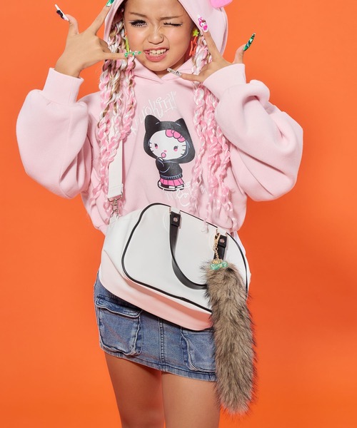 meJane（ミージェーン）の「HELLO KITTY×mejaneコラボ ロングしっぽチャーム（チャーム・キッズ・ライトピンク/ブラウン系/ホワイト・FREE）」の5枚目の写真