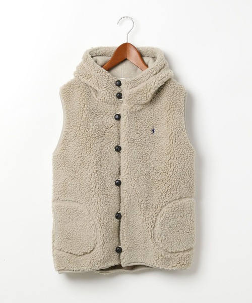 GYMPHLEX(ジムフレックス)】フードボアベスト（ダウンベスト）｜niko