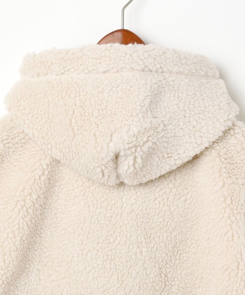 niko and...(ニコアンド)の「【GYMPHLEX(ジムフレックス)】フードボアベスト(ダウンベスト・レディース・アイボリー/ブラック/ライトベージュ・FREE)」の10枚目の写真