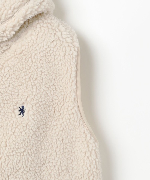 niko and...(ニコアンド)の「【GYMPHLEX(ジムフレックス)】フードボアベスト(ダウンベスト・レディース・アイボリー/ブラック/ライトベージュ・FREE)」の9枚目の写真