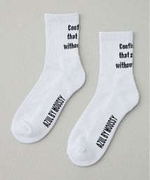 AZUL by moussy | メッセージミドルソックス(ソックス/靴下)