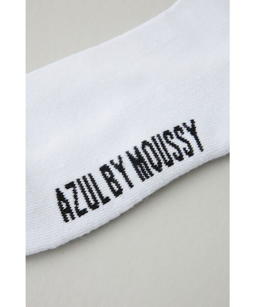 AZUL by moussy（アズールバイマウジー）の「メッセージミドルソックス（ソックス/靴下・メンズ・ネイビー/ホワイト/グレー/ブラック・FREE）」の8枚目の写真