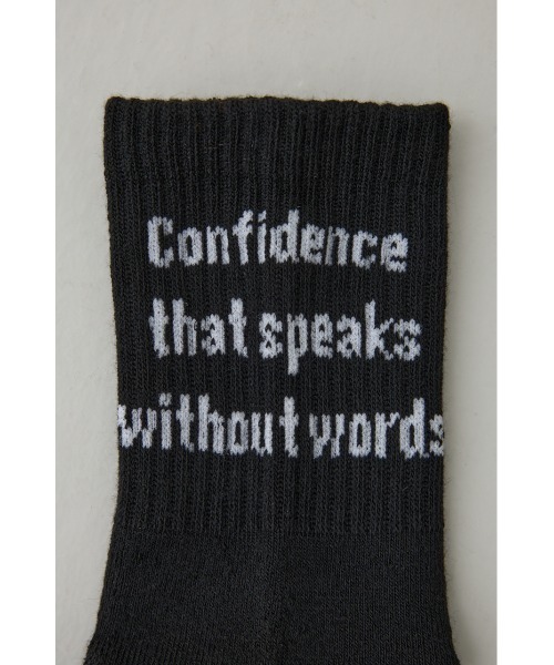 AZUL by moussy（アズールバイマウジー）の「メッセージミドルソックス（ソックス/靴下・メンズ・ネイビー/ホワイト/グレー/ブラック・FREE）」の12枚目の写真