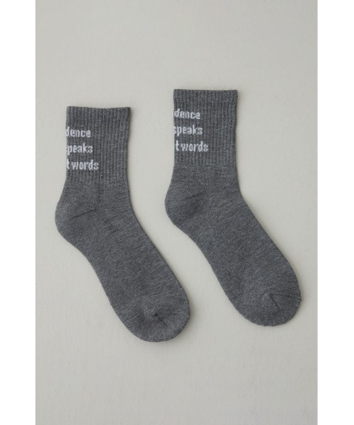 AZUL by moussy（アズールバイマウジー）の「メッセージミドルソックス（ソックス/靴下・メンズ・ネイビー/ホワイト/グレー/ブラック・FREE）」の16枚目の写真