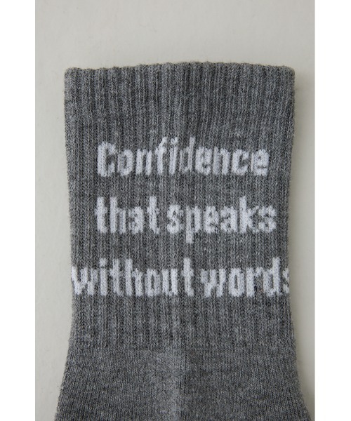 AZUL by moussy（アズールバイマウジー）の「メッセージミドルソックス（ソックス/靴下・メンズ・ネイビー/ホワイト/グレー/ブラック・FREE）」の17枚目の写真