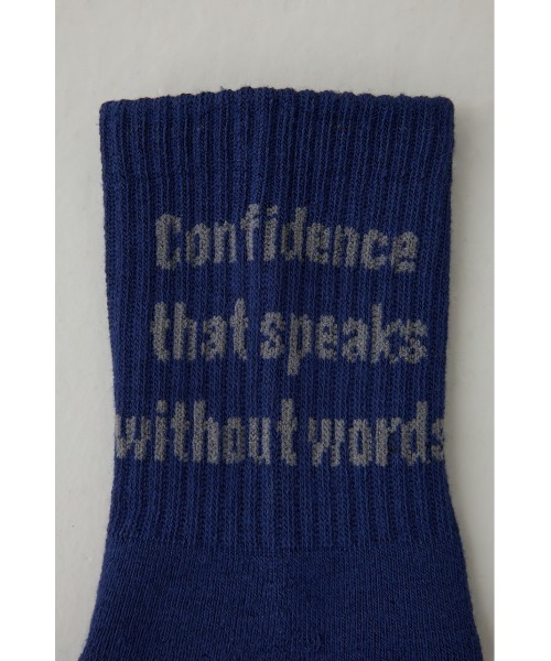 AZUL by moussy（アズールバイマウジー）の「メッセージミドルソックス（ソックス/靴下・メンズ・ネイビー/ホワイト/グレー/ブラック・FREE）」の22枚目の写真