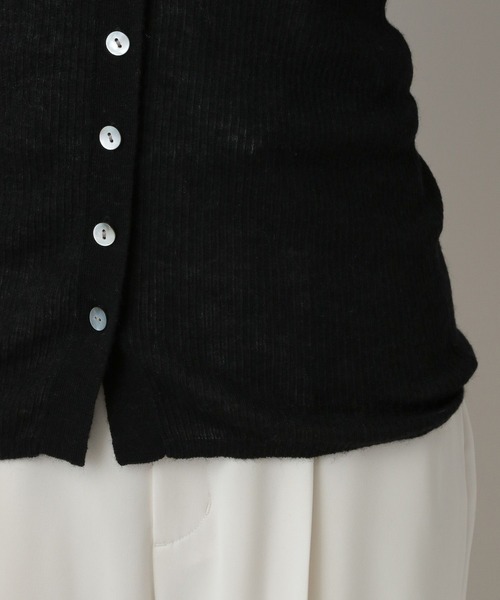 A part by（アパートバイ）の「clairBABYアルパカカーディガン（カーディガン/ボレロ・レディース・ライトグレー/ブラック・FREE）」の18枚目の写真