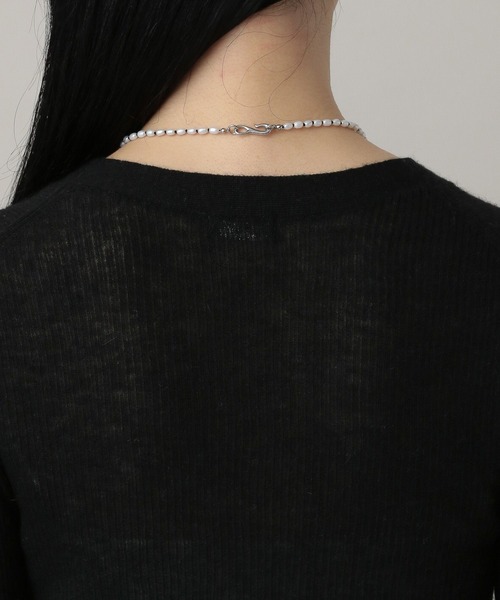 A part by（アパートバイ）の「clairBABYアルパカカーディガン（カーディガン/ボレロ・レディース・ライトグレー/ブラック・FREE）」の19枚目の写真