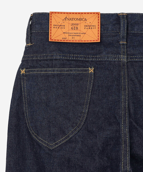 ANATOMICA(アナトミカ)の「ANATOMICA | 618 MARILYNⅡ WOMEN(デニムパンツ・レディース・インディゴブルー・28/26/27)」の7枚目の写真