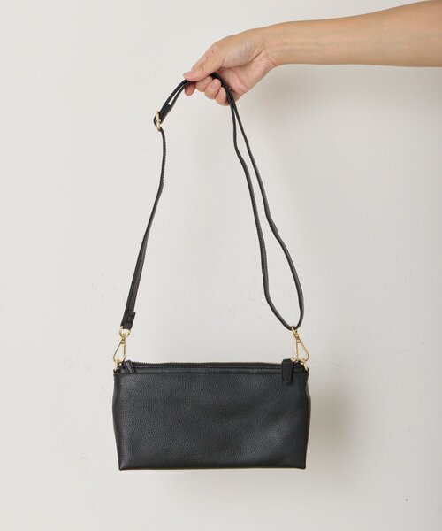 Jena espace merveilleux（ジェナ　エスパスメルヴェイユ）の「プレート付本革ミニバッグ（トートバッグ・レディース・ベージュ/ブラック・FREE）」の9枚目の写真