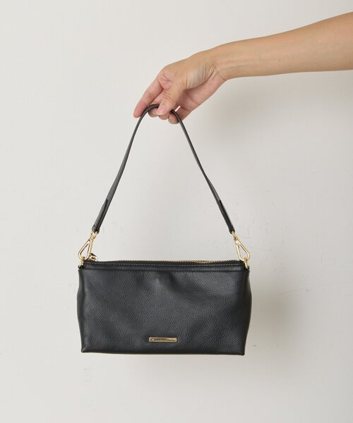 Jena espace merveilleux（ジェナ　エスパスメルヴェイユ）の「プレート付本革ミニバッグ（トートバッグ・レディース・ベージュ/ブラック・FREE）」の10枚目の写真