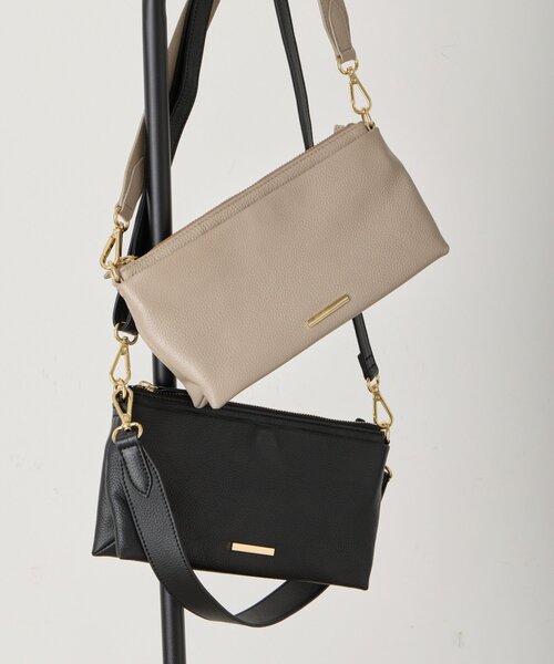 Jena espace merveilleux（ジェナ　エスパスメルヴェイユ）の「プレート付本革ミニバッグ（トートバッグ・レディース・ベージュ/ブラック・FREE）」の19枚目の写真