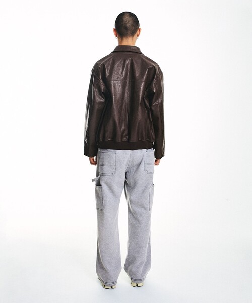 NEO BLUE(ネオブルー)の「NEO BLUE: BAGGY CARPENTER SWEAT PANTS(スウェットパンツ・メンズ・ブラック/グレー・MEDIUM/LARGE)」の5枚目の写真