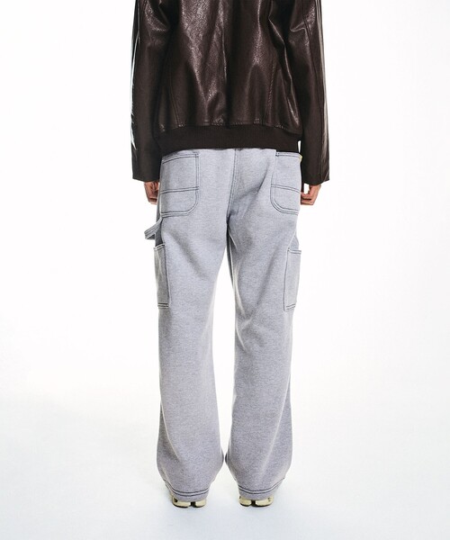 NEO BLUE(ネオブルー)の「NEO BLUE: BAGGY CARPENTER SWEAT PANTS(スウェットパンツ・メンズ・ブラック/グレー・MEDIUM/LARGE)」の9枚目の写真