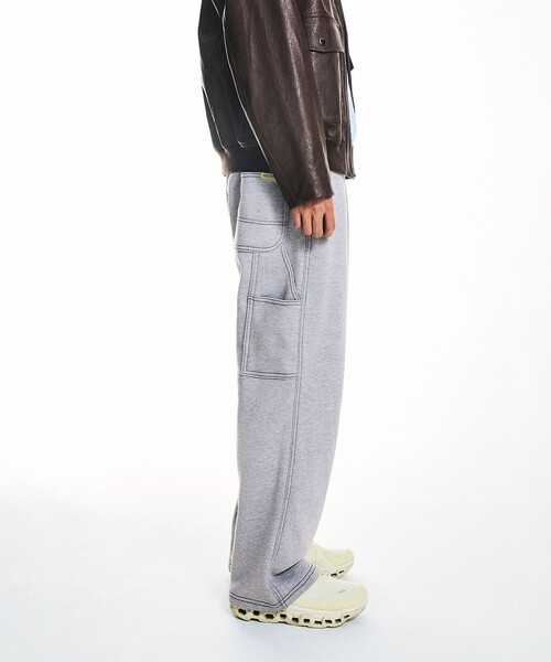 NEO BLUE(ネオブルー)の「NEO BLUE: BAGGY CARPENTER SWEAT PANTS(スウェットパンツ・メンズ・ブラック/グレー・MEDIUM/LARGE)」の10枚目の写真