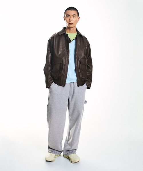 NEO BLUE(ネオブルー)の「NEO BLUE: BAGGY CARPENTER SWEAT PANTS(スウェットパンツ・メンズ・ブラック/グレー・MEDIUM/LARGE)」の16枚目の写真