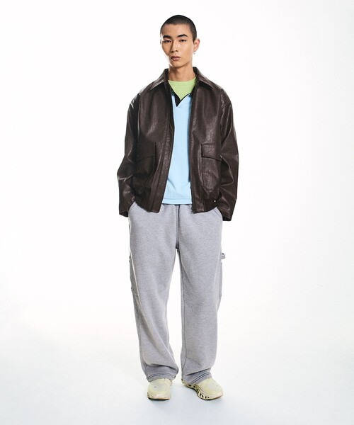 NEO BLUE(ネオブルー)の「NEO BLUE: BAGGY CARPENTER SWEAT PANTS(スウェットパンツ・メンズ・ブラック/グレー・MEDIUM/LARGE)」の17枚目の写真