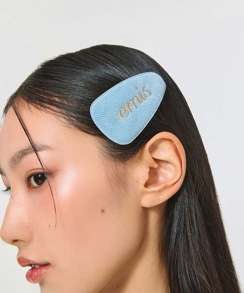 EMIS(イミス)の「ES CORDUROY WIDE HAIRPIN(ヘアピン・レディース・スカイブルー/オリーブ/ブラック/ベージュ・FREE)」の16枚目の写真
