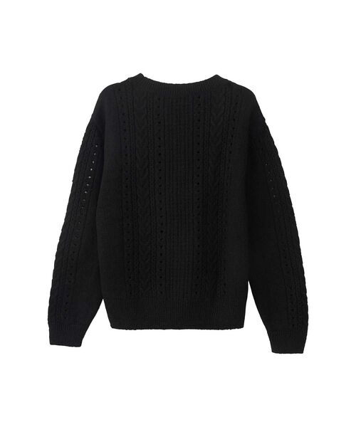 HYSTERIC GLAMOUR（ヒステリックグラマー）の「SNAKE LOOP刺繍 セーター（ニット/セーター・レディース・ブラック/ピンク・FREE）」の5枚目の写真