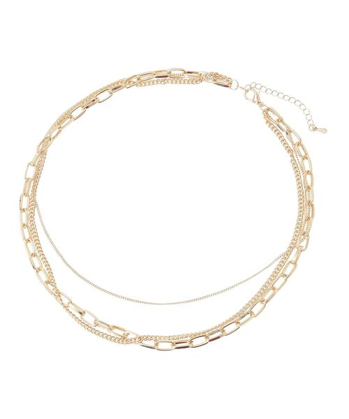 YECCA VECCA（イェッカヴェッカ）の「3連チェーンMIXネックレス（ネックレス・レディース・その他6/ゴールド・FREE）」の8枚目の写真