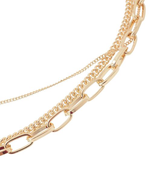 YECCA VECCA（イェッカヴェッカ）の「3連チェーンMIXネックレス（ネックレス・レディース・その他6/ゴールド・FREE）」の9枚目の写真