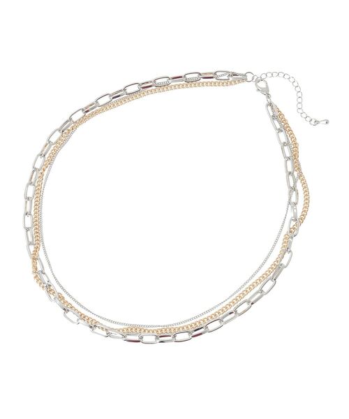 YECCA VECCA（イェッカヴェッカ）の「3連チェーンMIXネックレス（ネックレス・レディース・その他6/ゴールド・FREE）」の13枚目の写真