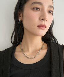 3連チェーンMIXネックレス