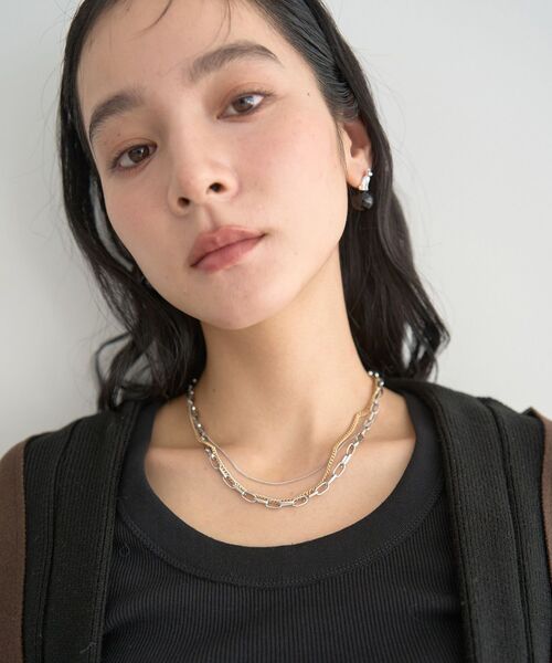 YECCA VECCA（イェッカヴェッカ）の「3連チェーンMIXネックレス（ネックレス・レディース・その他6/ゴールド・FREE）」の14枚目の写真