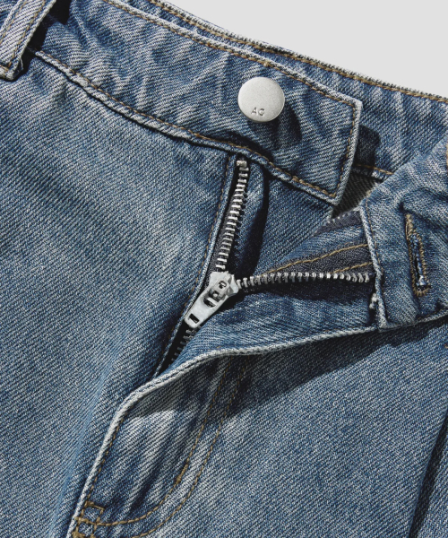 AGOD（エージーオーディー）の「ワンタックワイドスラブウォッシングデニムバミューダショーツ[インディゴ]（その他パンツ・レディース・その他・X-LARGE/SMALL/MEDIUM/LARGE）」の7枚目の写真