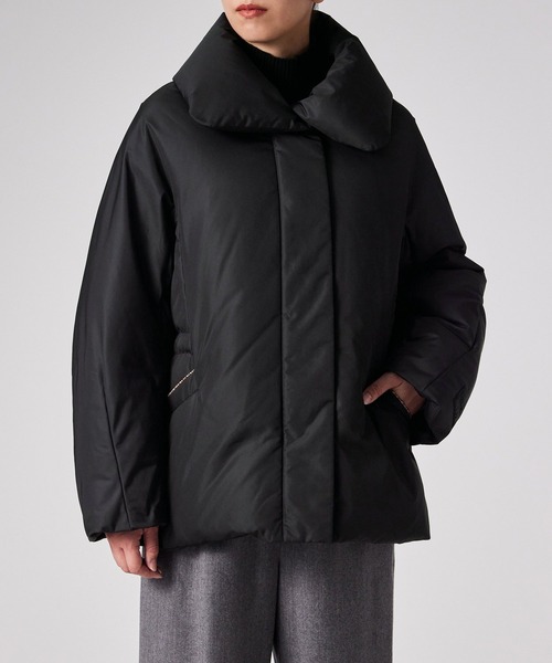 Paul Smith（ポールスミス）の「ウィメンズ ラウンド ショートダウン / 255050 364C（ダウンジャケット/コート・レディース・ブラック/グレイッシュベージュ・40/38）」の18枚目の写真