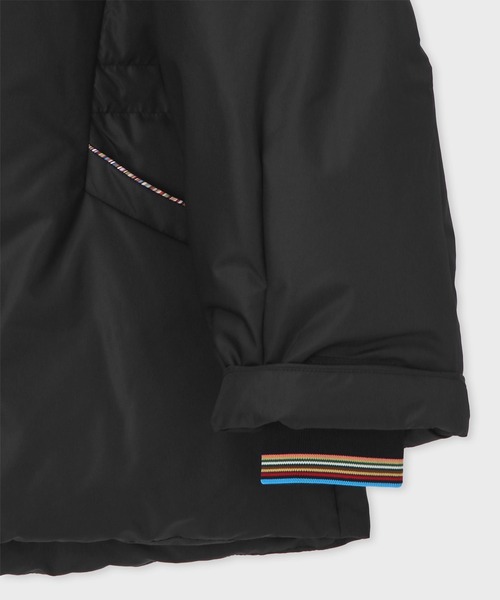 Paul Smith（ポールスミス）の「ウィメンズ ラウンド ショートダウン / 255050 364C（ダウンジャケット/コート・レディース・ブラック/グレイッシュベージュ・40/38）」の9枚目の写真