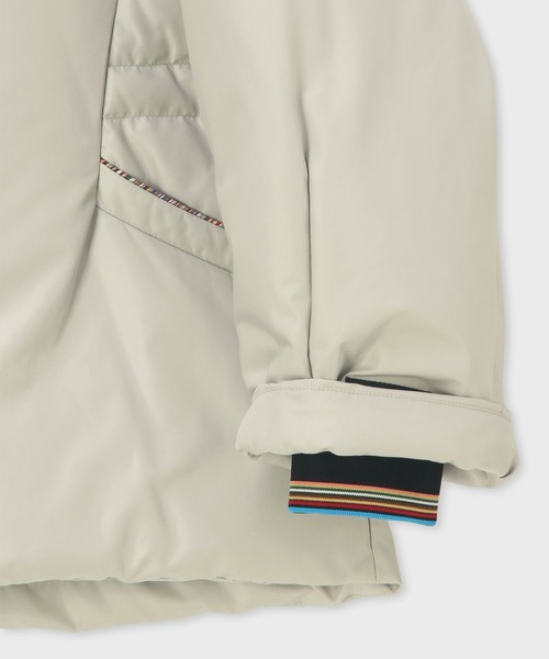 Paul Smith（ポールスミス）の「ウィメンズ ラウンド ショートダウン / 255050 364C（ダウンジャケット/コート・レディース・ブラック/グレイッシュベージュ・40/38）」の14枚目の写真