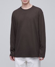 ベーシック長袖Tシャツ [ダークブラウン]