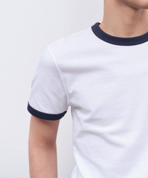 MUSINSA STANDARD（ムシンサスタンダード）の「クラシックリングTシャツ[ホワイト]（Tシャツ/カットソー・メンズ・その他・LARGE/X-LARGE/XX-LARGE/SMALL/MEDIUM/XXX-LARGE）」の5枚目の写真