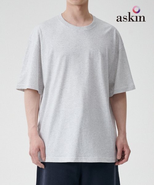 MUSINSA STANDARD（ムシンサスタンダード）の「[クールタンダード] オーバーサイズクルーネックTシャツ [メランジライトグレー]（Tシャツ/カットソー・メンズ・その他・SMALL/MEDIUM/LARGE/X-LARGE/XX-LARGE/XXX-LARGE）」の5枚目の写真