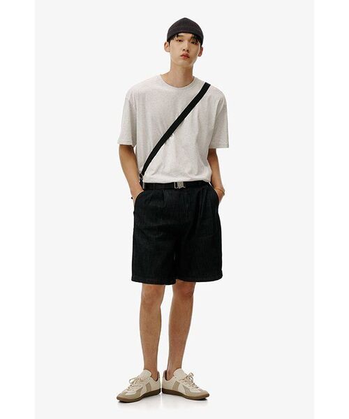 MUSINSA STANDARD（ムシンサスタンダード）の「[クールタンダード] オーバーサイズクルーネックTシャツ [メランジライトグレー]（Tシャツ/カットソー・メンズ・その他・SMALL/MEDIUM/LARGE/X-LARGE/XX-LARGE/XXX-LARGE）」の12枚目の写真