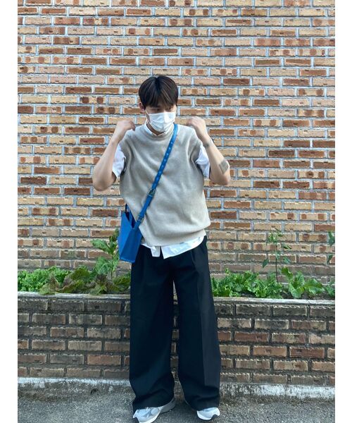 MUSINSA STANDARD（ムシンサスタンダード）の「ラムズウールクルーネックニットベスト【きのこ】（ニット/セーター・メンズ・その他・SMALL/MEDIUM/LARGE/X-LARGE/XX-LARGE）」の9枚目の写真