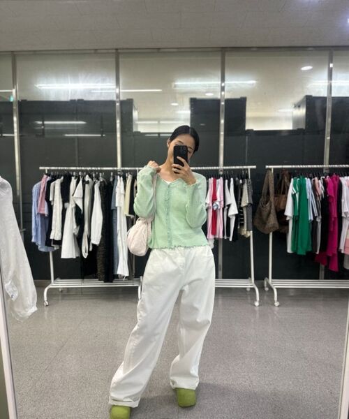 THE GREEN LAB（ザグリーンラボ）の「スクランチゴムドットバッグ[ブラック]（ショルダーバッグ・レディース・その他・ONE SIZE）」の20枚目の写真