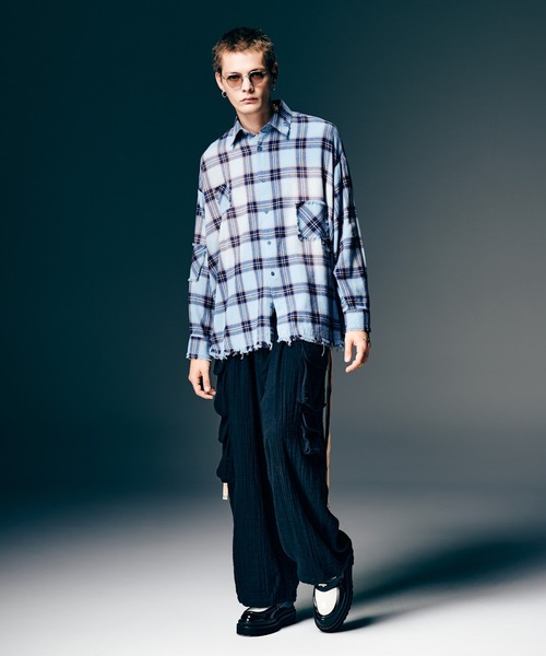 glamb(グラム)の「4XL Flannel Shirt / 4XLフランネルシャツ(シャツ/ブラウス・メンズ・レッド/ブルー・FREE)」の8枚目の写真