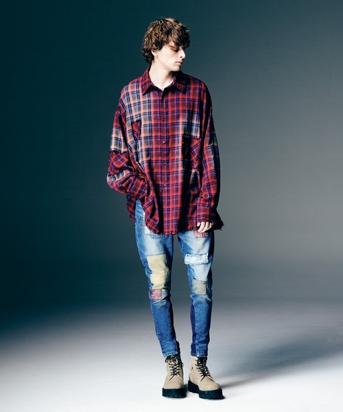 glamb(グラム)の「4XL Flannel Shirt / 4XLフランネルシャツ(シャツ/ブラウス・メンズ・レッド/ブルー・FREE)」の9枚目の写真