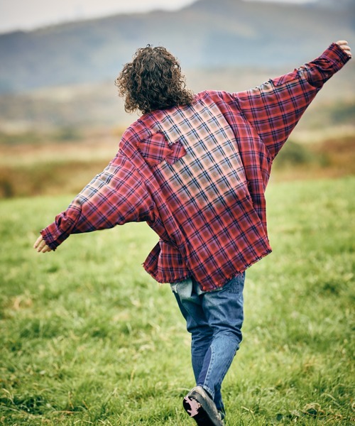 glamb(グラム)の「4XL Flannel Shirt / 4XLフランネルシャツ(シャツ/ブラウス・メンズ・レッド/ブルー・FREE)」の14枚目の写真