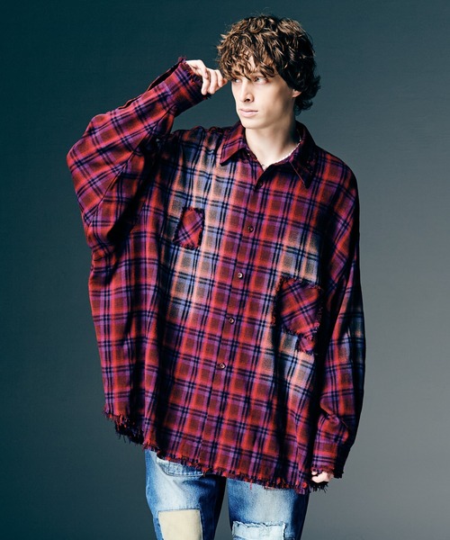 glamb(グラム)の「4XL Flannel Shirt / 4XLフランネルシャツ(シャツ/ブラウス・メンズ・レッド/ブルー・FREE)」の21枚目の写真