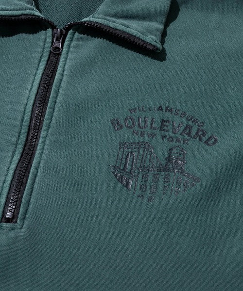 gentil様 GENTIL/ジャンティー 裏毛 ハーフジップPO（スウェット）｜go slow