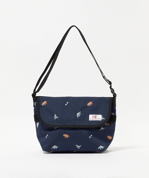 MEI(メイ)の「【別注】<MEI>メッセンジャーバッグ(恐竜) / キッズ(ショルダーバッグ・キッズ・ネイビー・FREE)」の1枚目の写真